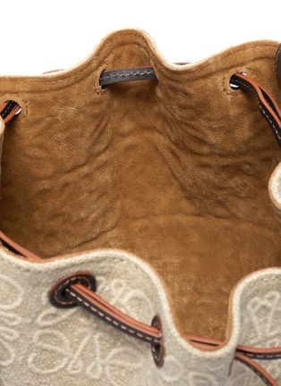 Detail View - Click To Enlarge - LOEWE - Balloon' anagram print small panelled leather bag