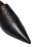 Detail View - Click To Enlarge - LOEWE - Perforated monogram pointy leather mules