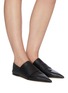 Figure View - Click To Enlarge - LOEWE - Perforated monogram pointy leather mules