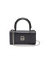 Main View - Click To Enlarge - BALENCIAGA - HOURGLASS' Crossbody Top Handle Leather Phone Holder