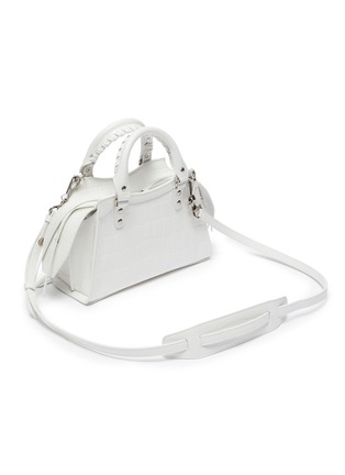 Detail View - Click To Enlarge - BALENCIAGA - 'NEO CLASSIC CITY MINI' Croc Embossed Leather Bag
