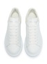 Detail View - Click To Enlarge - ALEXANDER MCQUEEN - croc-embossed leather trim collar oversized sneakers