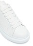 Detail View - Click To Enlarge - ALEXANDER MCQUEEN - croc-embossed leather trim collar oversized sneakers