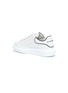  - ALEXANDER MCQUEEN - contrast piping collar oversized leather sneakers
