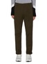 Main View - Click To Enlarge - NEIL BARRETT - One Pleat Low Waist Cotton Pants