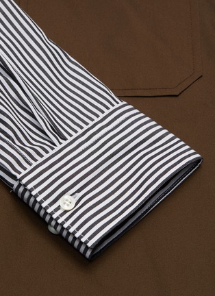  - NEIL BARRETT - Contrast patch pocket denim field shirt