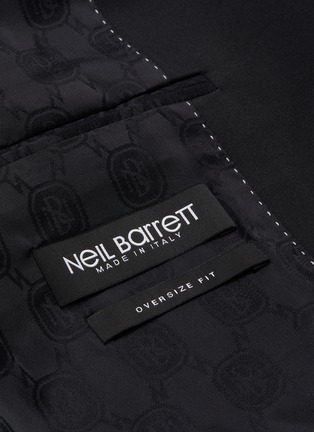  - NEIL BARRETT - Peak lapel drop shoulder oversized tuxedo blazer