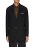 Main View - Click To Enlarge - NEIL BARRETT - Peak lapel drop shoulder oversized tuxedo blazer