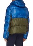 Back View - Click To Enlarge - NEIL BARRETT - Colourblock panel padded puff jacket