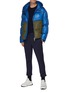 Figure View - Click To Enlarge - NEIL BARRETT - Colourblock panel padded puff jacket