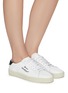 Figure View - Click To Enlarge - SAINT LAURENT - Logo embroidered low-top sneakers