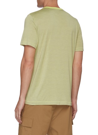 Back View - Click To Enlarge - THEORY - Gaskel striped henley T-shirt