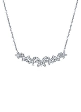 Main View - Click To Enlarge - SARAH ZHUANG - Dancing butterfly diamond 18k white gold necklace