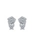 Main View - Click To Enlarge - SARAH ZHUANG - Lady Rose White rose diamond 18k white gold earrings