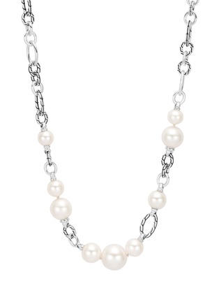 Detail View - Click To Enlarge - JOHN HARDY - 'Classic Chain' freshwater pearl sterling silver necklace