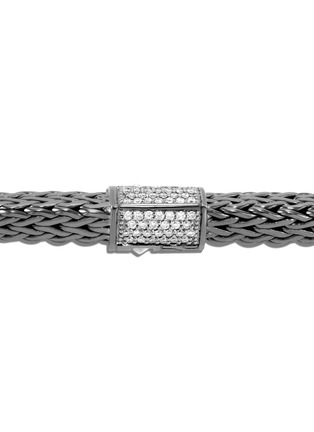 Detail View - Click To Enlarge - JOHN HARDY - 'Classic Chain Tiga' diamond sterling silver bracelet