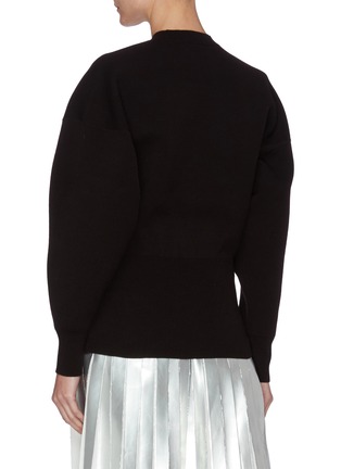Back View - Click To Enlarge - ACNE STUDIOS - Balloon Sleeve Crew Neck Sweater