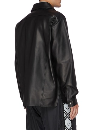 Back View - Click To Enlarge - ACNE STUDIOS - Leather shirt jacket