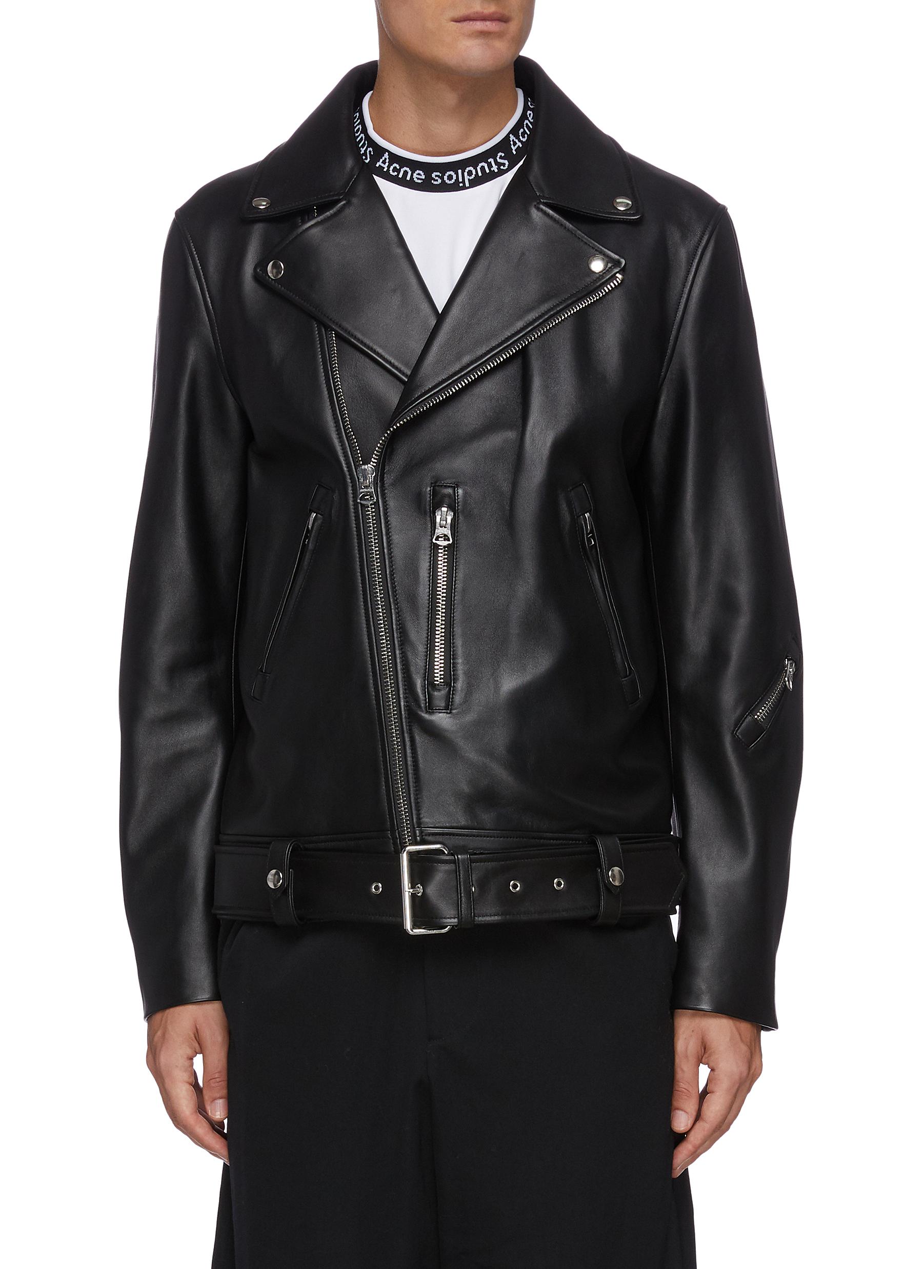 Acne Leather Jacket Mens
