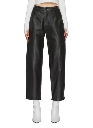 Main View - Click To Enlarge - MAYA LI - Cropped leather pants
