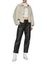 Figure View - Click To Enlarge - MAYA LI - Cropped leather pants