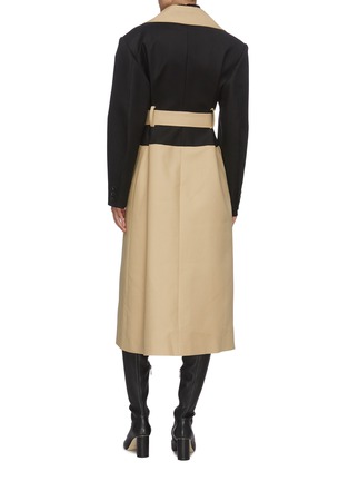 Back View - Click To Enlarge - MAYA LI - Panelled trench coat