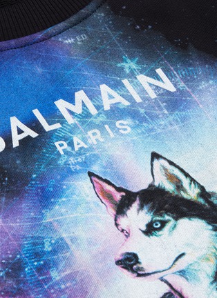  - BALMAIN - Wolf print oversized sweatshirt