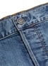  - BALMAIN - Logo tape outseam distressed jeans