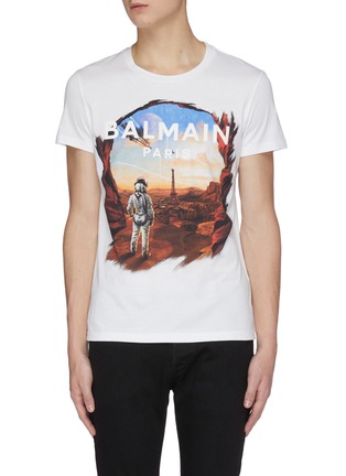 Main View - Click To Enlarge - BALMAIN - Spaceman print T-shirt