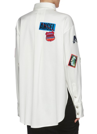 Back View - Click To Enlarge - ANGEL CHEN - Mixed patch shirt