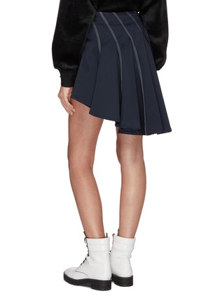 Back View - Click To Enlarge - ANGEL CHEN - Panel contrast stitch asymmetric skirt