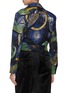 Back View - Click To Enlarge - ANGEL CHEN - Universe' mixed embroidery crop jacquard jacket