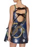 Back View - Click To Enlarge - ANGEL CHEN - 'Universe' Tie element mixed embroidery jacquard dress