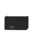 Main View - Click To Enlarge - SAINT LAURENT - Grained leather card case