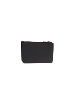 Figure View - Click To Enlarge - SAINT LAURENT - Grained leather card case