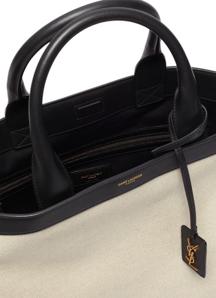 Detail View - Click To Enlarge - SAINT LAURENT - Canvas shopping tote