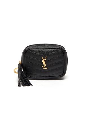 Main View - Click To Enlarge - SAINT LAURENT - Quilted leather key pouch