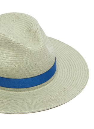 Detail View - Click To Enlarge - YESTADT - Nomad packable ribbon straw fedora hat