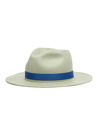 Main View - Click To Enlarge - YESTADT - Nomad packable ribbon straw fedora hat