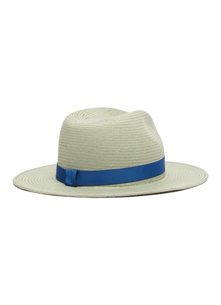 Figure View - Click To Enlarge - YESTADT - Nomad packable ribbon straw fedora hat