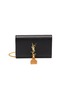 Main View - Click To Enlarge - SAINT LAURENT - 'Kate' chain leather wallet crossbody bag