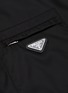  - PRADA - Logo patch pocket zip front nylon shirt jacket