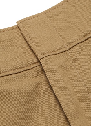  - PRADA - Logo patch cotton gabardine chino pants