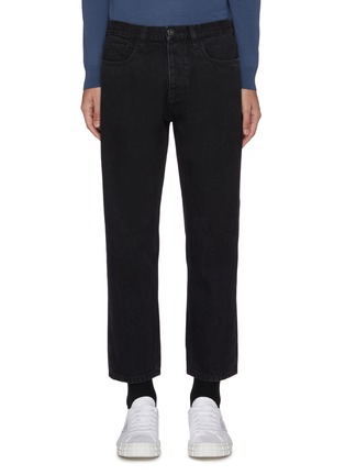 Main View - Click To Enlarge - PRADA - Black wash tapered jeans
