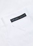  - PRADA - Logo patch cotton poplin shirt