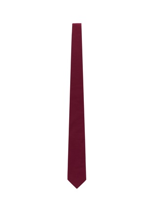 Figure View - Click To Enlarge - PRADA - Compact cotton poplin tie