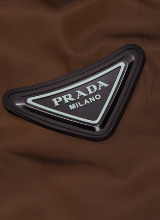  - PRADA - Rubber detail nylon gabardine coat
