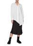 Figure View - Click To Enlarge - SHORT SENTENCE - Belted flared midi skirt