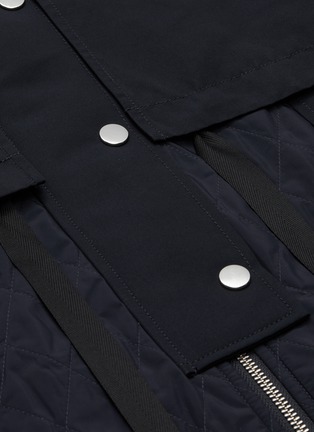  - SHORT SENTENCE - Double Layer Oversize Placket Quilted Jacket