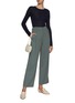 Figure View - Click To Enlarge - CRUSH COLLECTION - Asymmetric cable knit top